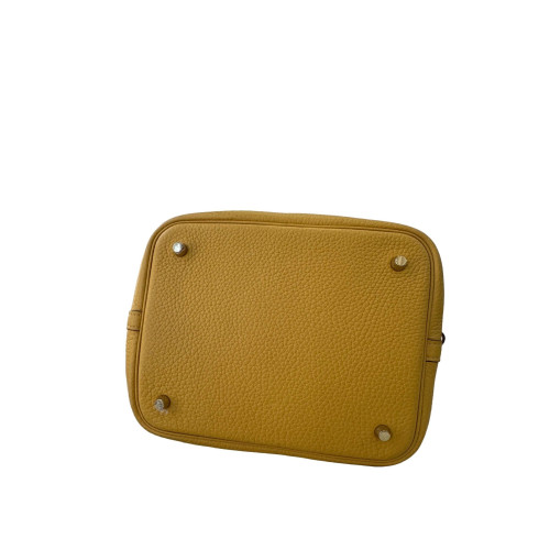 Hermes Picotin 22 Taurillon Clemence 9D Jaune Amber
