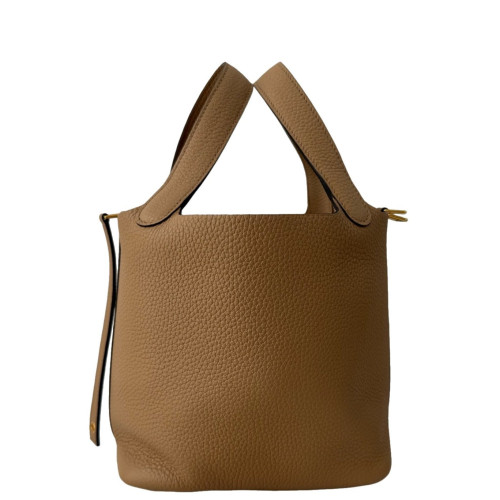 Hermes Picotin 18 Calfskin 4B Biscuit