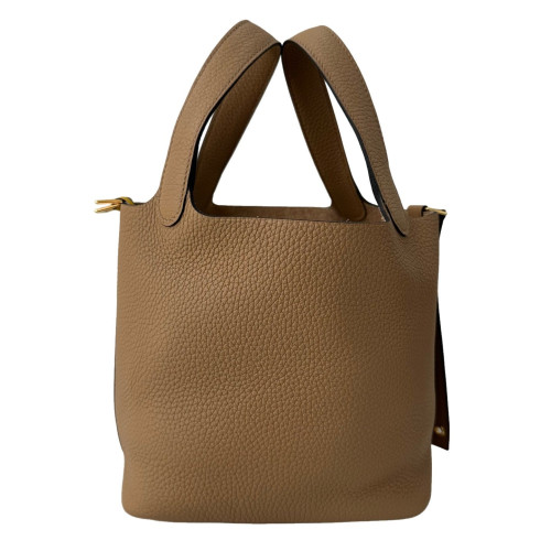 Hermes Picotin 18 Calfskin 4B Biscuit