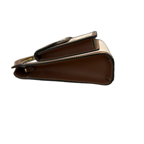 Burberry Messenger Calfskin Canvas Beige Brown Burberry Messenger Calfskin Canvas Beige Brown