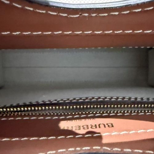 Burberry Messenger Calfskin Canvas Beige Brown Burberry Messenger Calfskin Canvas Beige Brown