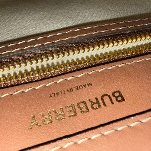 Burberry Messenger Calfskin Canvas Beige Brown Burberry Messenger Calfskin Canvas Beige Brown