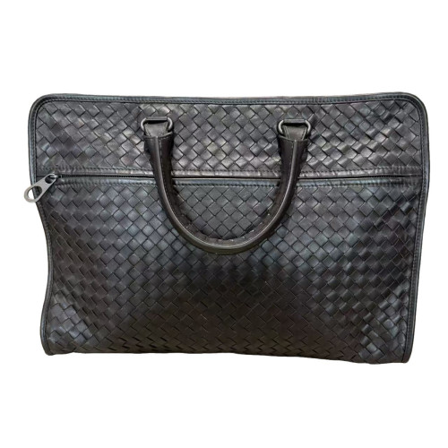 Bottega Veneta Briefcase Lambskin Intrecciato Nappa Black Bottega Veneta Briefcase Lambskin Intrecciato Nappa Black
