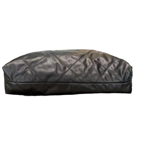 Chanel Quilted Medium 22 Bag Calfskin Black