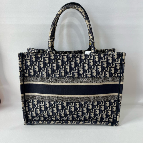 Dior Medium Book Tote Oblique Navy Beige Dior Medium Book Tote Oblique Navy Beige