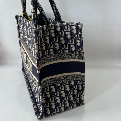 Dior Medium Book Tote Oblique Navy Beige Dior Medium Book Tote Oblique Navy Beige