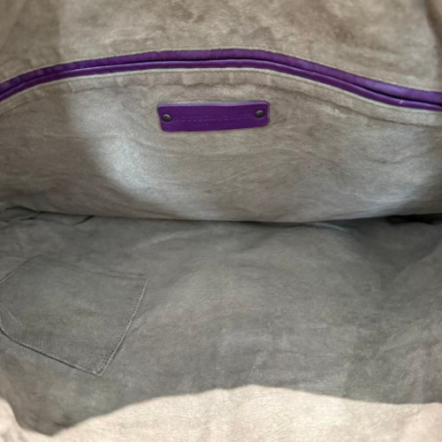 Bottega Veneta Briefcase Lambskin Intrecciato Nappa Purple