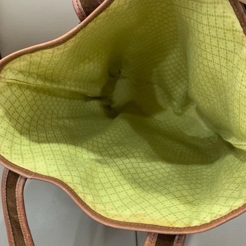 Gucci Tote Bag Suede Brown