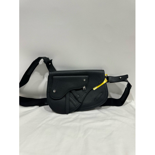 Dior Saddle Crossbody Bag Calfskin Black