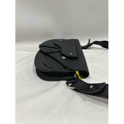 Dior Saddle Crossbody Bag Calfskin Black