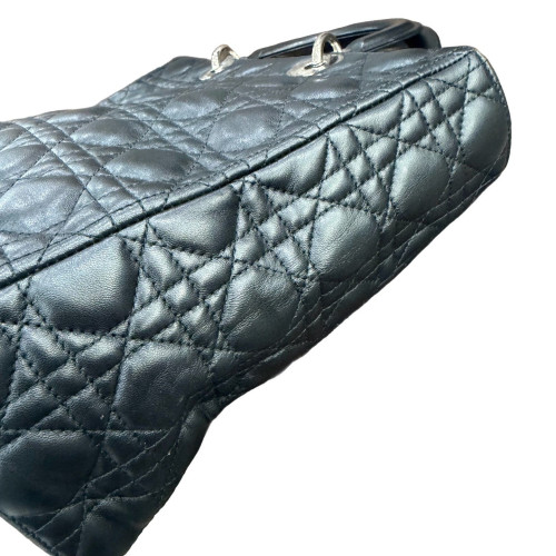 Dior Large Lady Dior Lambskin Black