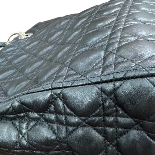 Dior Large Lady Dior Lambskin Black