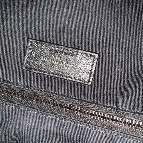 Yves Saint Laurent Shopping Tote Calfskin Crocodile Embossed Black Yves Saint Laurent Shopping Tote Calfskin Crocodile Embossed Black