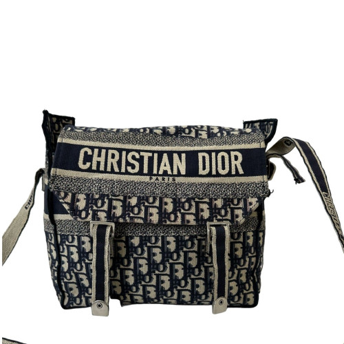 Dior Medium Diorcamp Messenger Oblique Navy Beige Black