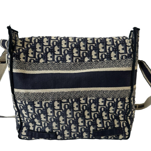 Dior Medium Diorcamp Messenger Oblique Navy Beige Black