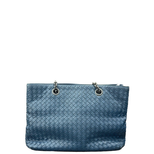 Bottega Veneta Tote Bag Calfskin Calfskin Intrecciato Blue Bottega Veneta Tote Bag Calfskin Calfskin Intrecciato Blue