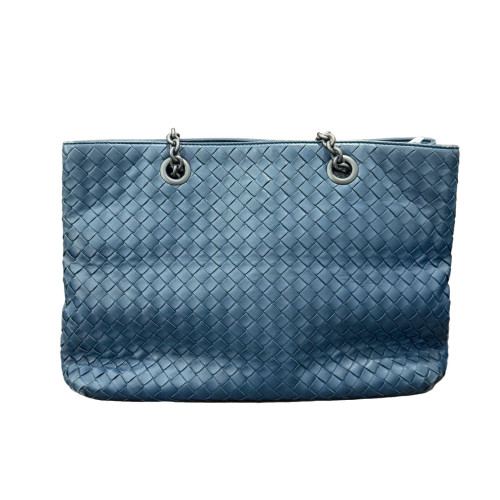 Bottega Veneta Tote Bag Calfskin Calfskin Intrecciato Blue Bottega Veneta Tote Bag Calfskin Calfskin Intrecciato Blue