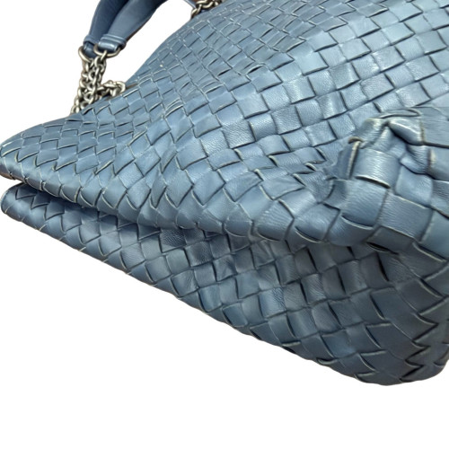 Bottega Veneta Tote Bag Calfskin Calfskin Intrecciato Blue Bottega Veneta Tote Bag Calfskin Calfskin Intrecciato Blue
