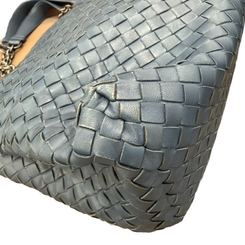 Bottega Veneta Tote Bag Calfskin Calfskin Intrecciato Blue Bottega Veneta Tote Bag Calfskin Calfskin Intrecciato Blue