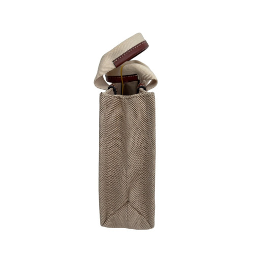 Chloe Tote Bag Canvas Calfskin Beige Brown Black