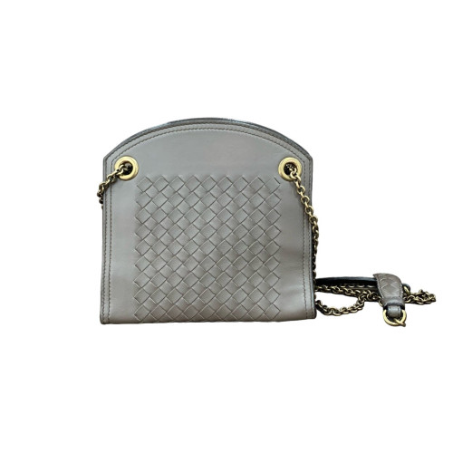 Bottega Veneta Crossbody Bag Lambskin Intrecciato Nappa Lambskin Nappa Grey