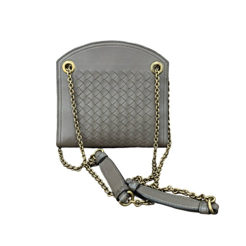 Bottega Veneta Crossbody Bag Lambskin Intrecciato Nappa Lambskin Nappa Grey