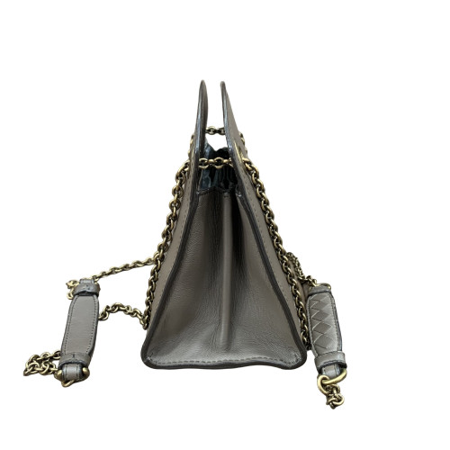 Bottega Veneta Crossbody Bag Lambskin Intrecciato Nappa Lambskin Nappa Grey