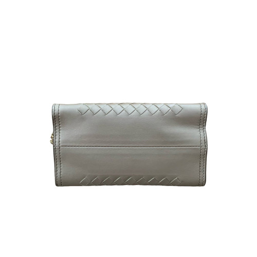 Bottega Veneta Crossbody Bag Lambskin Intrecciato Nappa Lambskin Nappa Grey