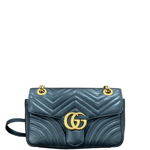 Gucci Small GG Marmont Lambskin Black