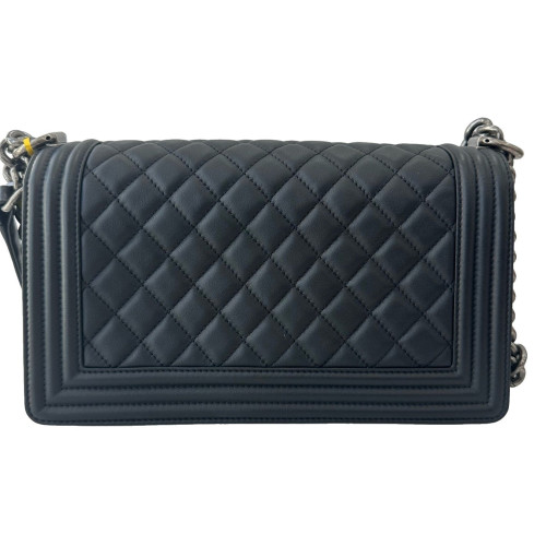 Chanel Quilted Medium Boy Flap Calfskin Black