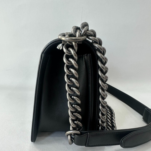 Chanel Quilted Medium Boy Flap Calfskin Black