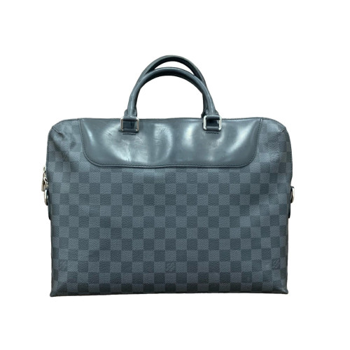 Louis Vuitton Avenue Soft Briefcase Damier Graphite Blue
