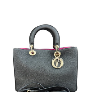 Dior Medium Diorissimo Tote Calfskin Black