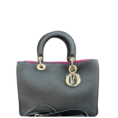 Dior Medium Diorissimo Tote Calfskin Black