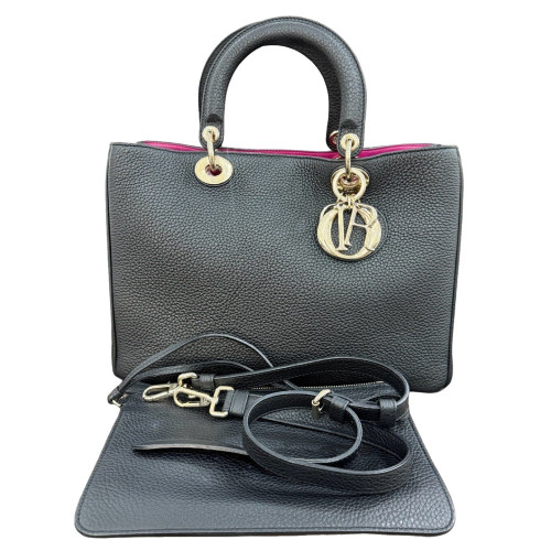 Dior Medium Diorissimo Tote Calfskin Black