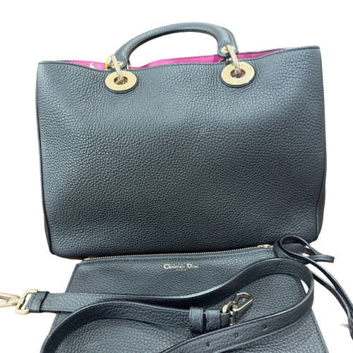 Dior Medium Diorissimo Tote Calfskin Black