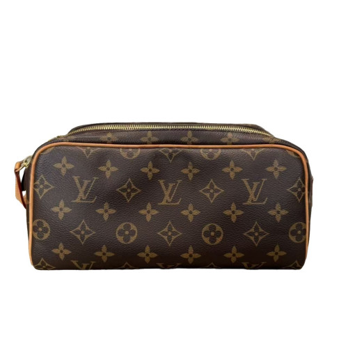 Louis Vuitton Dopp Kit Toilet Pouch Monogram Brown