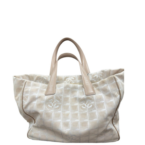 Chanel Tote Bag Canvas Beige