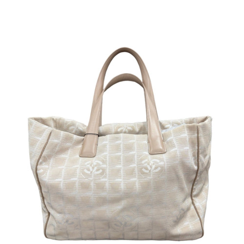 Chanel Tote Bag Canvas Beige