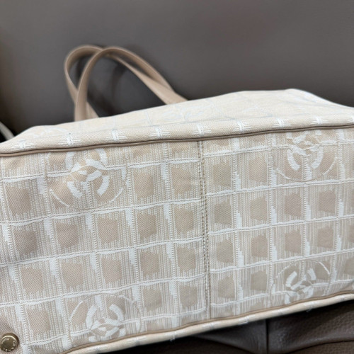 Chanel Tote Bag Canvas Beige