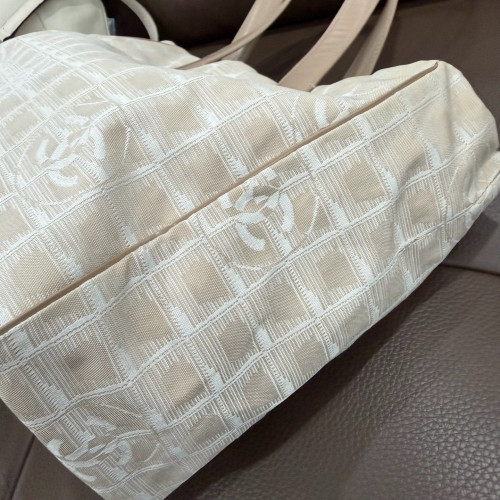 Chanel Tote Bag Canvas Beige