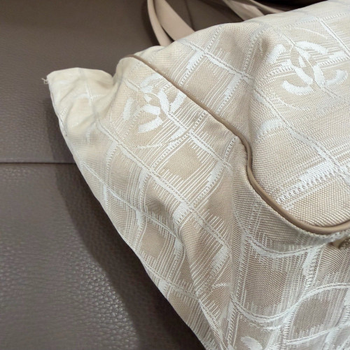 Chanel Tote Bag Canvas Beige