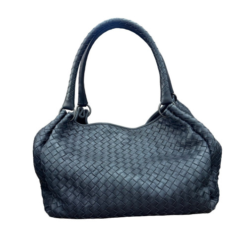 Bottega Veneta Tote Bag Lambskin Intrecciato Nappa Black