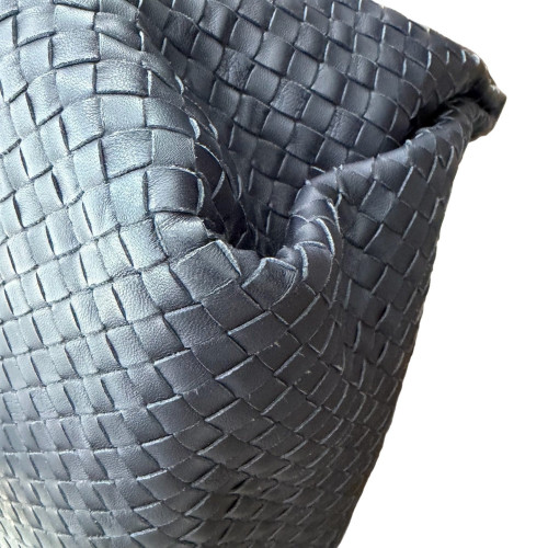 Bottega Veneta Tote Bag Lambskin Intrecciato Nappa Black