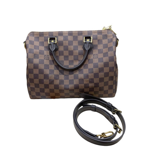 Louis Vuitton Speedy Bandouliere 30 Damier Ebene Brown
