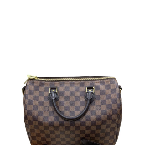 Louis Vuitton Speedy Bandouliere 30 Damier Ebene Brown