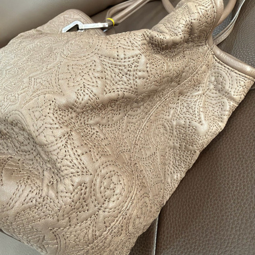 Louis Vuitton Tote Bag Calfskin Grey