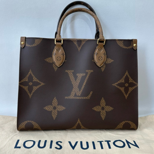 Louis Vuitton Onthego MM Reverse Monogram Giant Brown