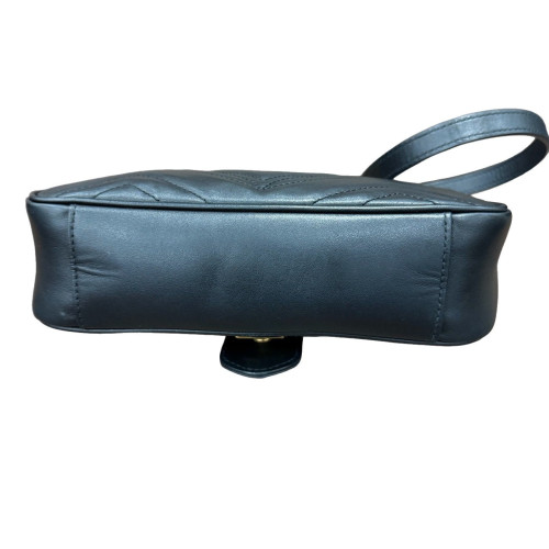Gucci Matelasse Mini GG Marmont Calfskin Black