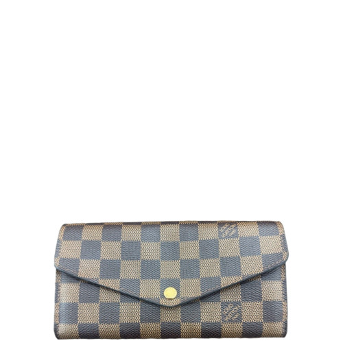 Louis Vuitton Sarah Wallet Nm Damier Ebene Brown Louis Vuitton Sarah Wallet Nm Damier Ebene Brown